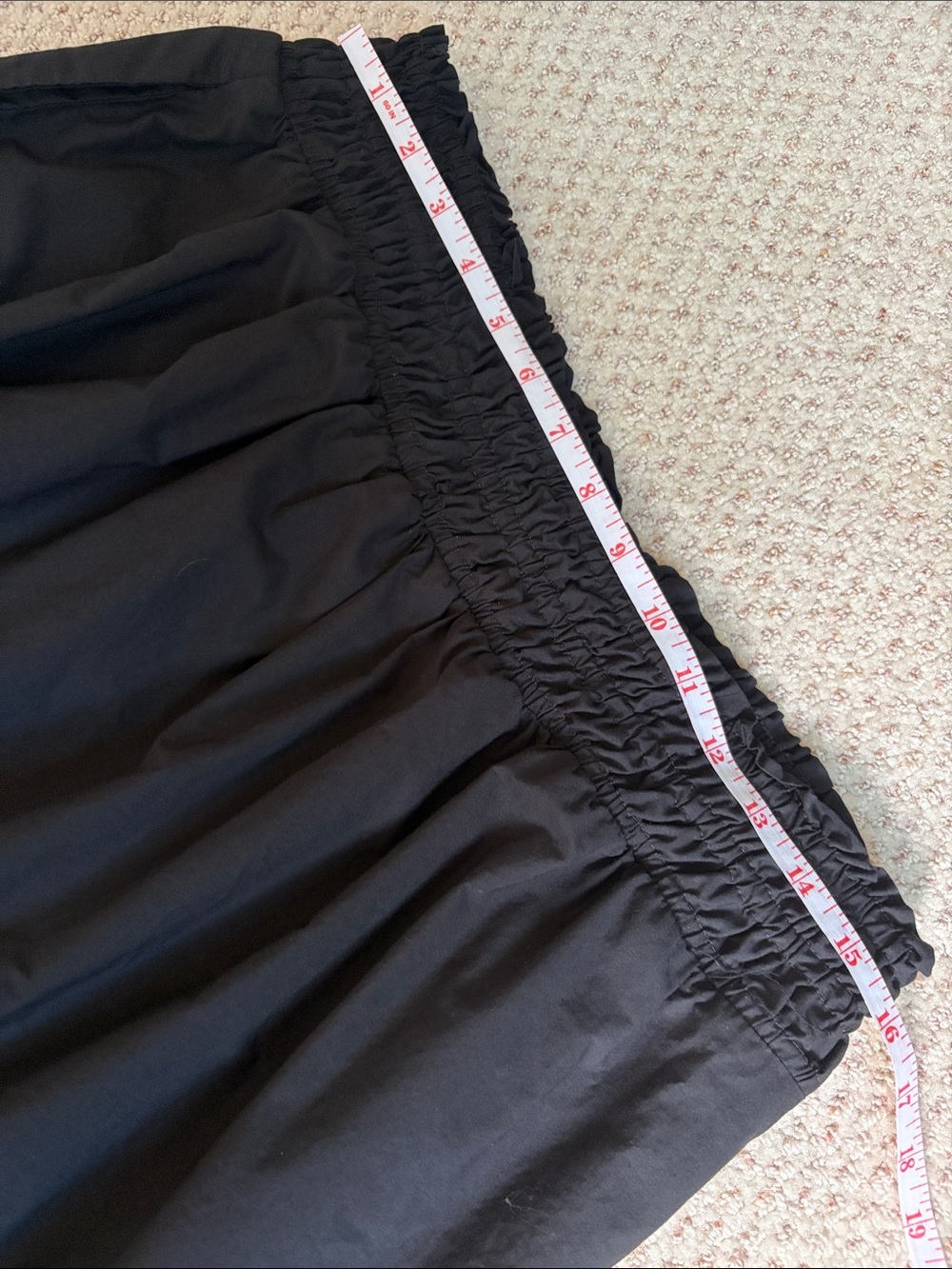 Anthropologie Somerset Black Tiered Midi/Maxi Skirt - 100% Cotton w Pockets - Picture 3 of 9